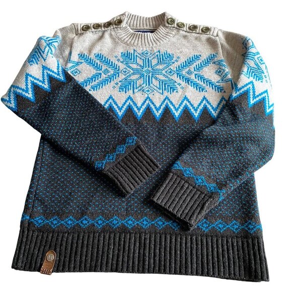M‎ Collection Nordic Crewneck Sweater Men's M Winter Ski Snow Outdoor Warm - Picture 1 of 9